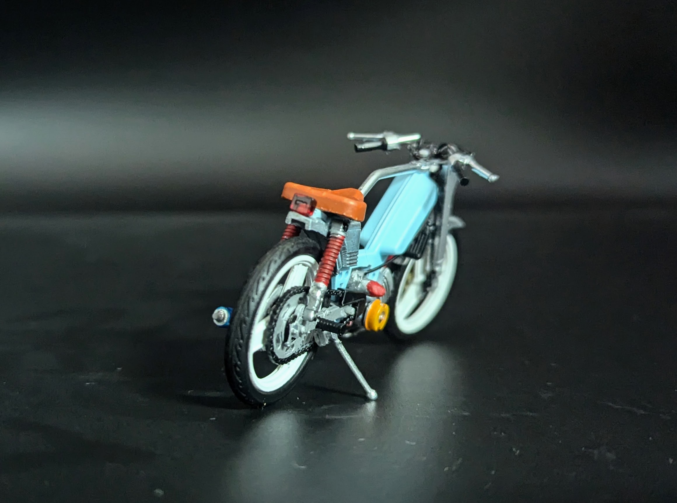 Peugeot 103 Sp Bleu Spx Cafe Racer Pot Bidalot 1/18