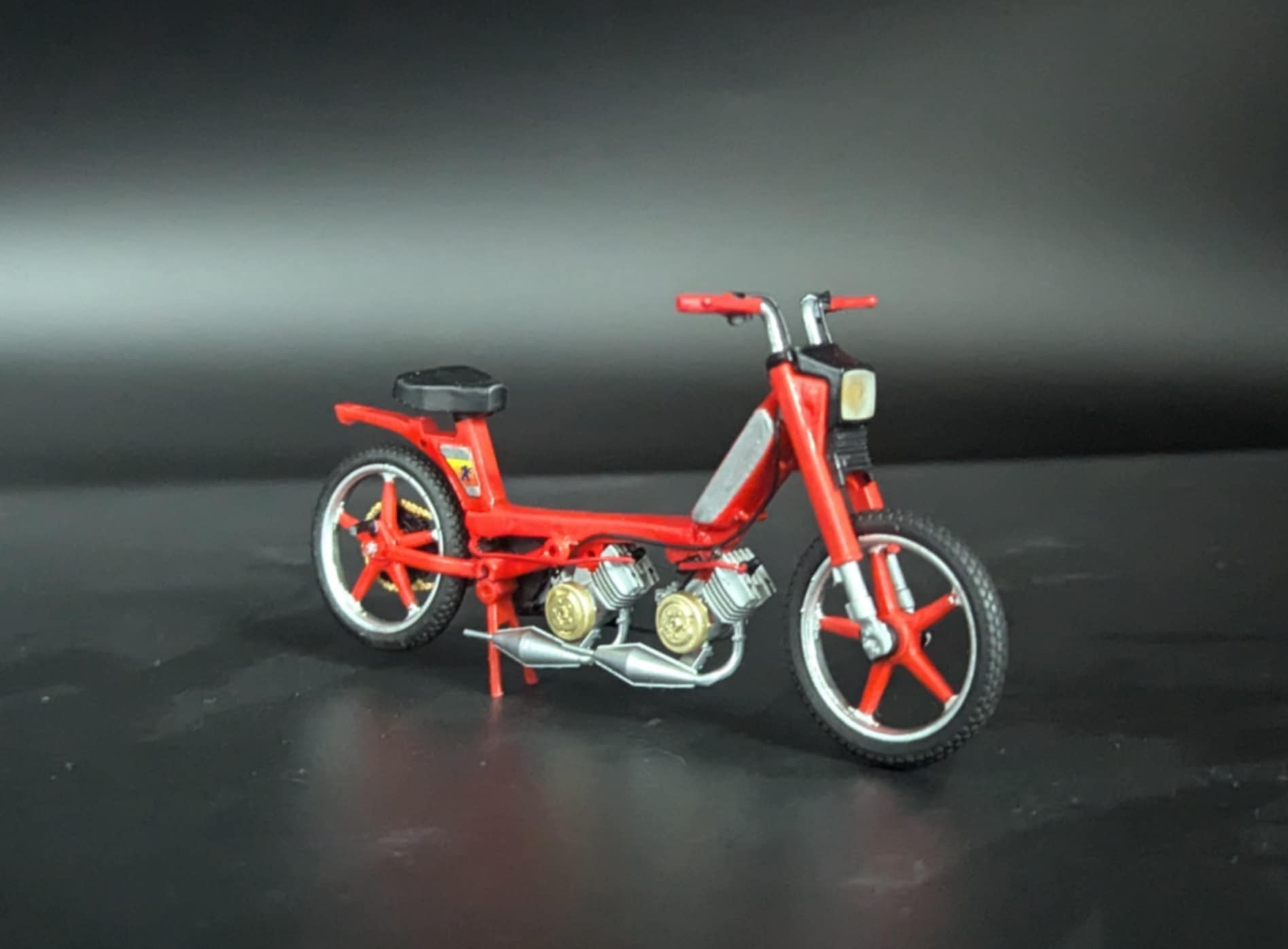 Peugeot 103 Mvl Rouge Bimoteur 1/18